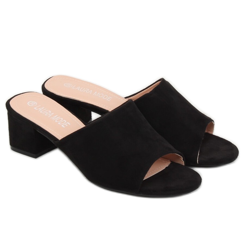 Tocuri înalte negre QL-89 Negre negru 2