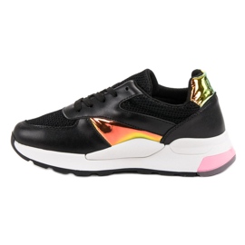 Pantofi sport casual negru multicolor 1