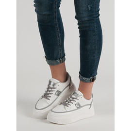 Creepers albi cu sclipici 2 Creepers albi cu sclipici 2