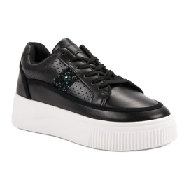 Black Creepers With Glitter negru 1