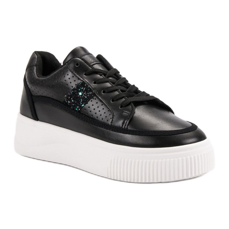 Black Creepers With Glitter negru 1
