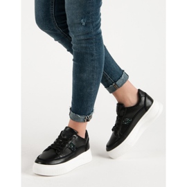 Black Creepers With Glitter negru 2