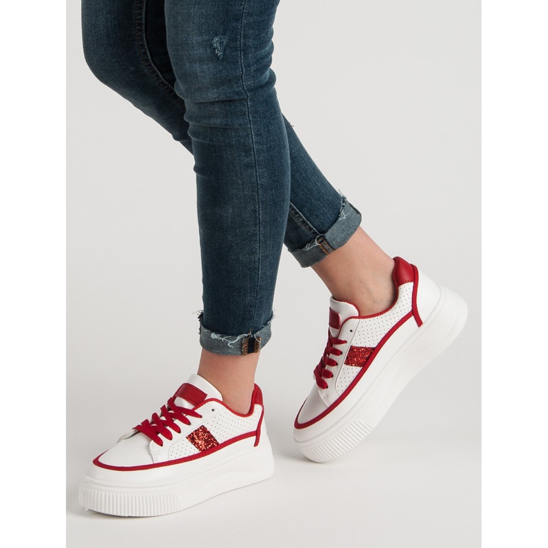 Creepers albi cu sclipici 1