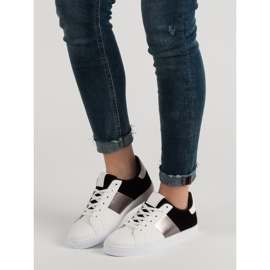 Încălțăminte sport confortabilă alb negru 1