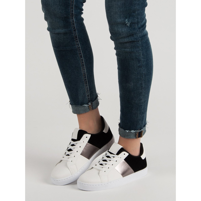 Încălțăminte sport confortabilă alb negru 1