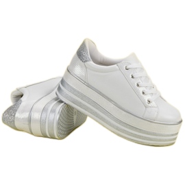 Weide Adidași pe platformă alb 1