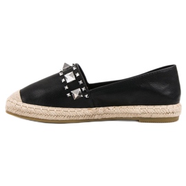 Bestelle Espadrile Negre Cu Știfturi negru 2