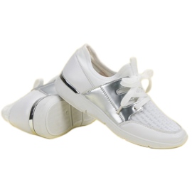 Pantofi sport de alunecare alb 2