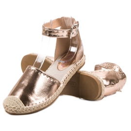 Best Shoes Espadrile cu jeturi galben 2