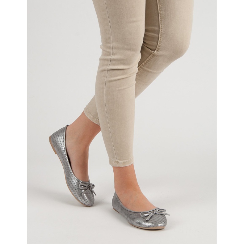 Evento Balerină de argint cu arc gri 2