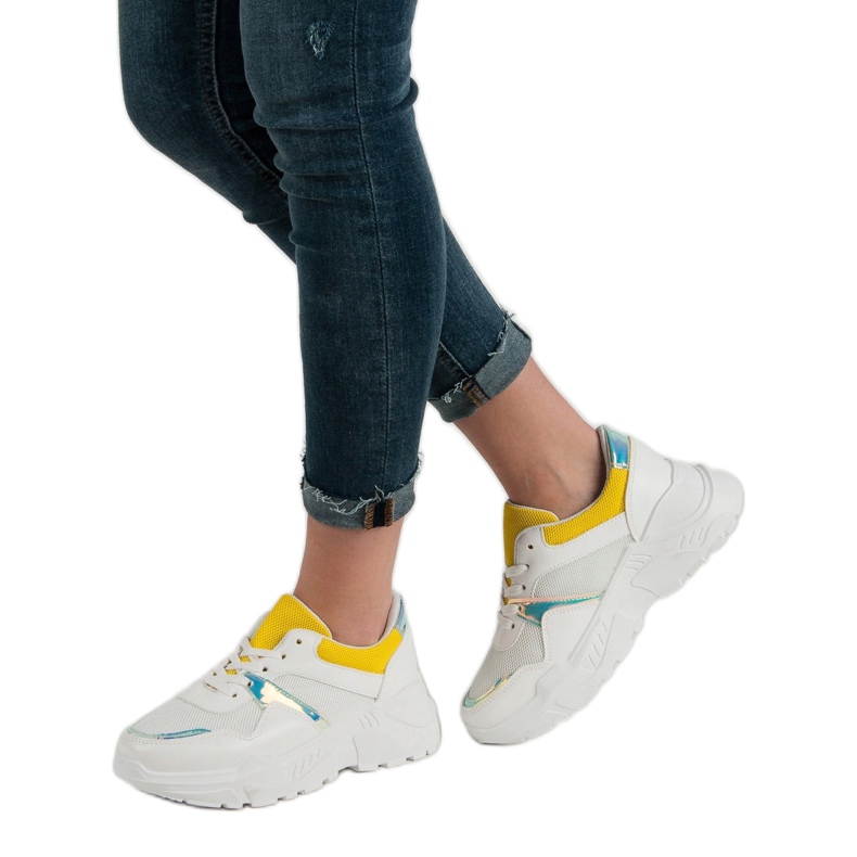 SHELOVET Adidași confortabili alb 1