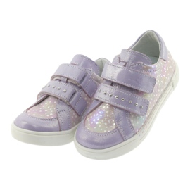 Pantofi cu velcro Ren But 3229 violet deschis gri galben 3 Pantofi cu velcro Ren But 3229 violet deschis gri galben 3