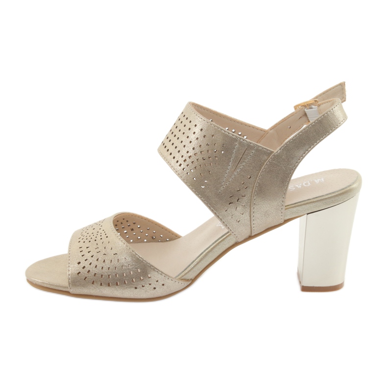 M.Daszyński Sandale cu branț din piele Daszyński galben 2 M.Daszyński Sandale cu branț din piele Daszyński galben 2