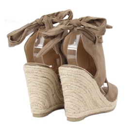 Espadrile verzi pe pene LM-023 Verde multicolor 1
