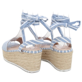 Sandale din pânză albastră GG-68P LT.BLUE albastru 1
