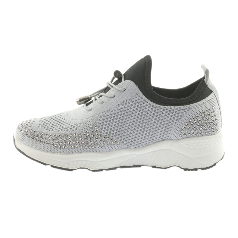 Sporturi pentru femei DK FS19 cu zirconii gri negru 2 Sporturi pentru femei DK FS19 cu zirconii gri negru 2