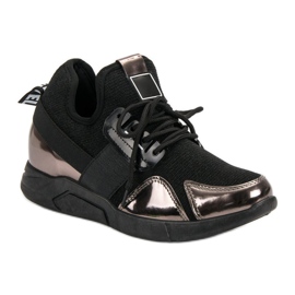 Adidași negri alunecați negru 1