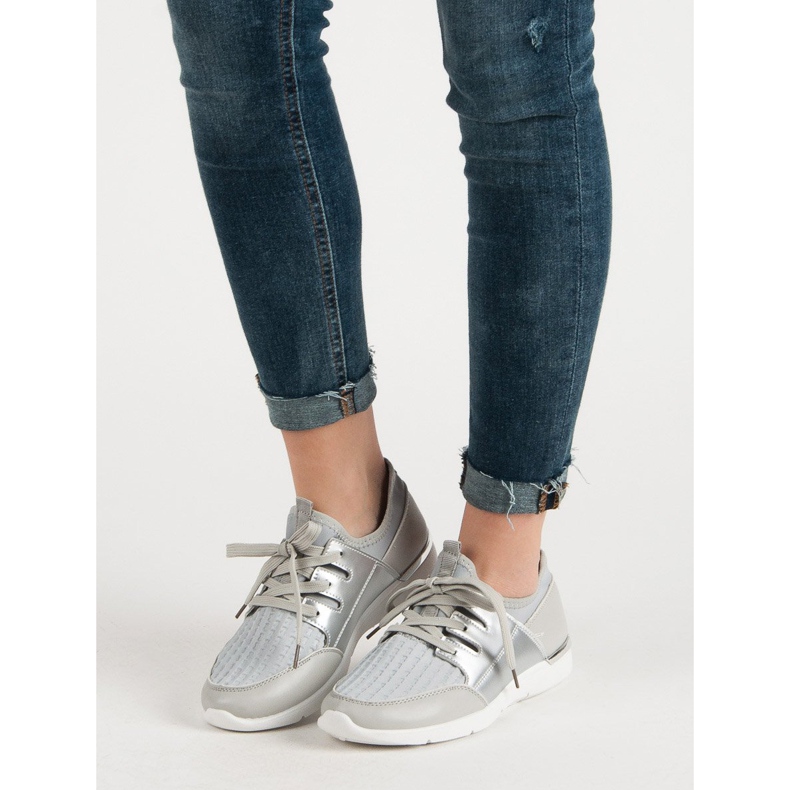 Pantofi sport de alunecare gri 1