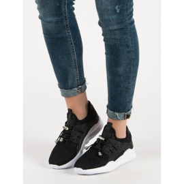 Pantofi sportivi ajurati negru 1 Pantofi sportivi ajurati negru 1