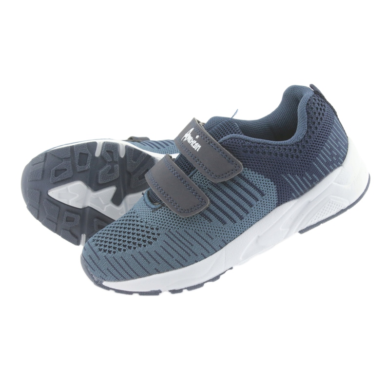 American Club Încălțăminte sport americană cu velcro bleumarin CA05 albastru marin 5