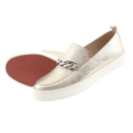 Golden Slip On cu un lanț Caprice 24200 de aur 4