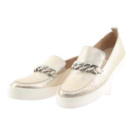 Golden Slip On cu un lanț Caprice 24200 de aur 3