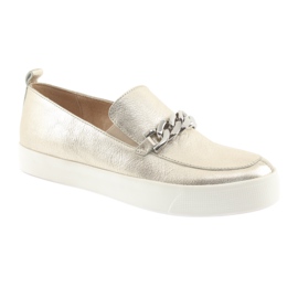 Golden Slip On cu un lanț Caprice 24200 de aur 1