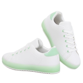 Adidași de damă albi și verzi 9118 Verzi 1