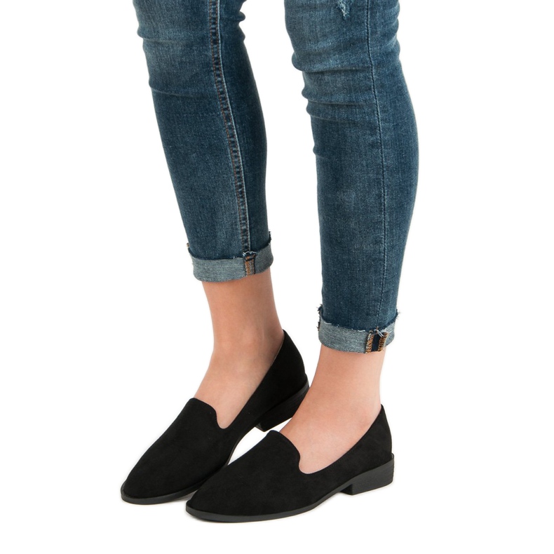 Sun Color Domnii din piele de căprioară negru 2