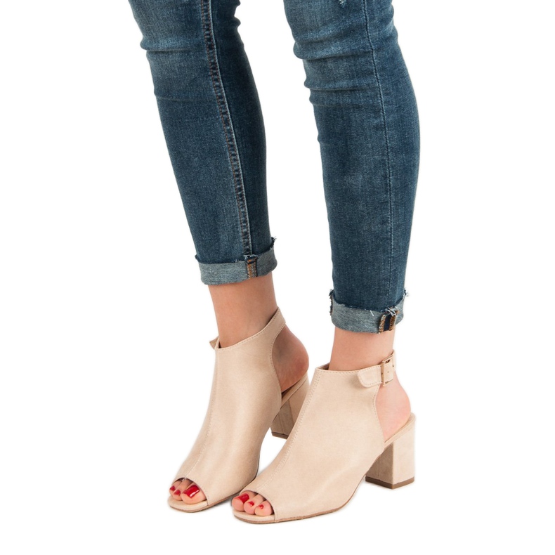 Super Mode Sandale Construite Pe Un Bar maro 1