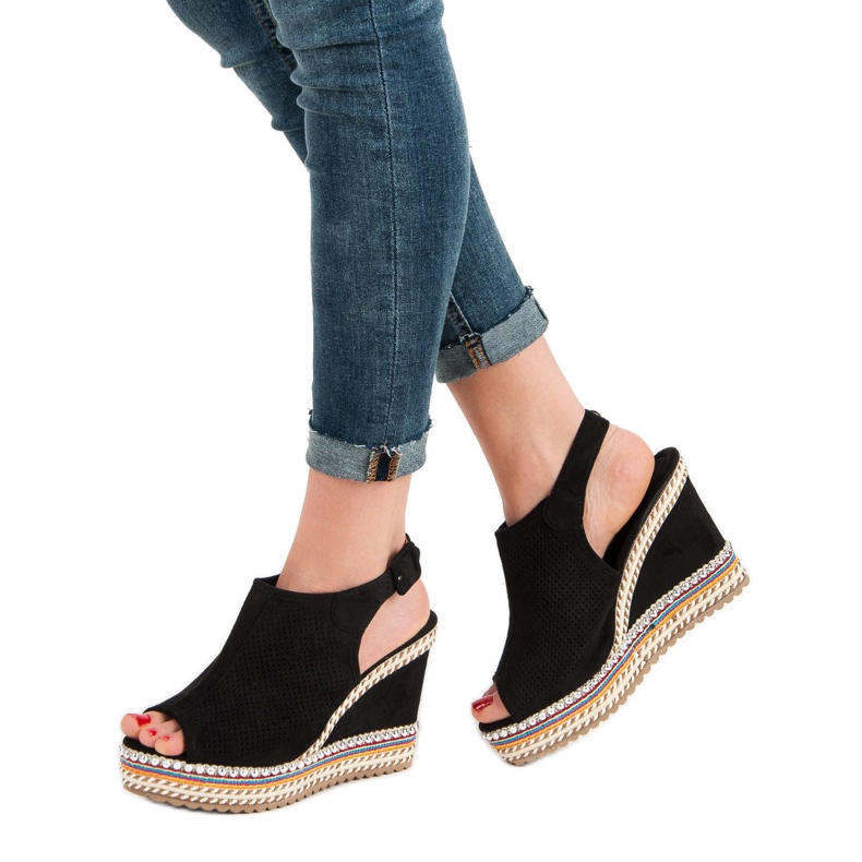 Nio Nio Sandale încastrate încorporate negru 1