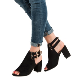 Erynn Sandale încorporate elegante negru 1