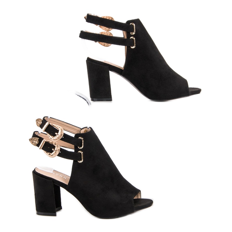 Erynn Sandale încorporate elegante negru 2