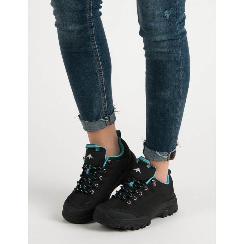 Pantofi de trekking negri negru 2