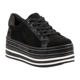 Weide Adidași pe platformă negru 5