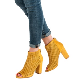 Nio Nio Cizme Openwork Toe Open galben 2