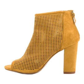 Nio Nio Cizme Openwork Toe Open galben 6