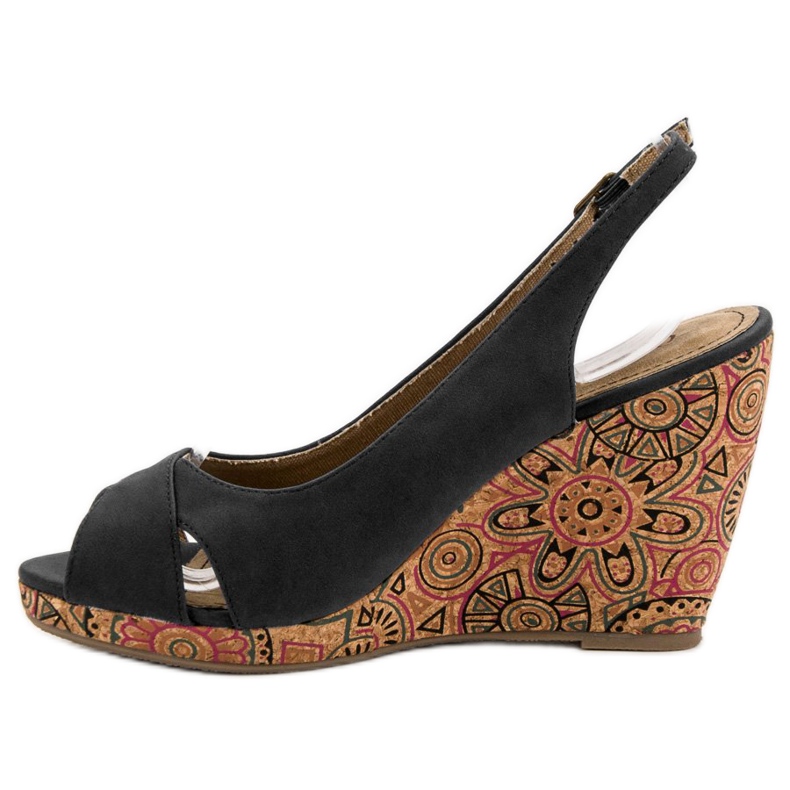 Corina Sandale Ethno la modă negru 2