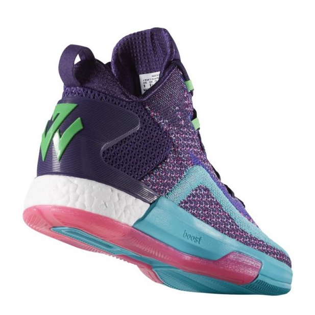 Pantofi de baschet adidas John Wall 2 Boost Prime Knit M D70028 multicolor violet 1