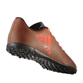 Ghete de fotbal Adidas X 17.4 Tf Jr S82422 multicolor portocale 1