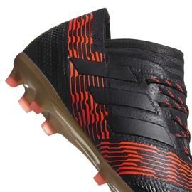 Ghete de fotbal Adidas Nemeziz 17.1 Fg Jr CP9152 negru 1