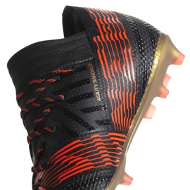 Ghete de fotbal Adidas Nemeziz 17.1 Fg Jr CP9152 negru 2