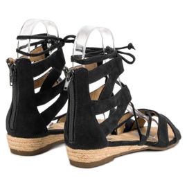 Corina Sandale Roman Negre negru 1