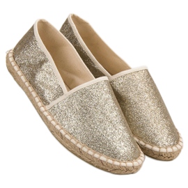 Cm Paris Espadrile Glitter Golden de aur 1