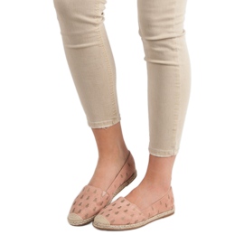 Lucky Shoes Espadrile cu pulbere în ananas roz 1
