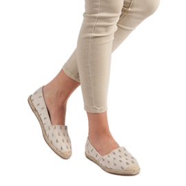 Lucky Shoes Espadrile bej în ananas 2