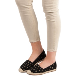 Lucky Shoes Espadrile Negre În Ananas negru 1 Lucky Shoes Espadrile Negre În Ananas negru 1