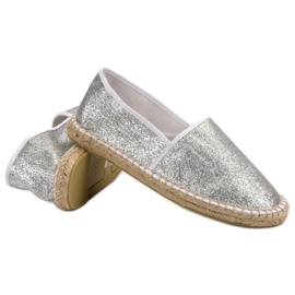 Cm Paris Espadrile Glitter Silver gri 1 Cm Paris Espadrile Glitter Silver gri 1