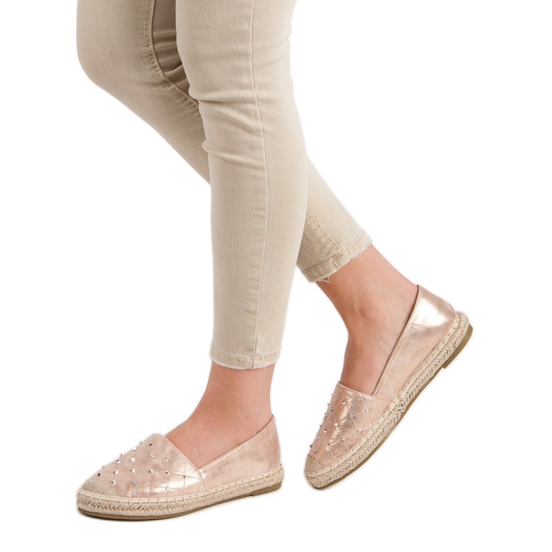 Lucky Shoes Espadrile cu jeturi roz 2 Lucky Shoes Espadrile cu jeturi roz 2