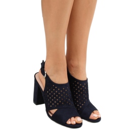 Sandale ajurate albastru marin WED557 Azul 1